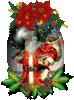 GIF animado (58434) Bola nieve papa noel