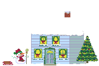 GIF animado (58827) Casa navidad