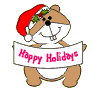 Imagen GIF de Castor navidad animado