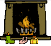 GIF animado (58872) Chimenea navidad