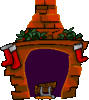 GIF animado (58878) Chimenea navidad