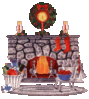 GIF animado (58884) Chimenea navidad