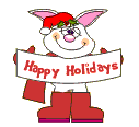 GIF animado (57729) Conejo navidad