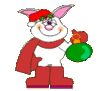GIF animado (57730) Conejo navidad
