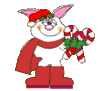GIF animado (57731) Conejo navidad