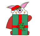 GIF animado (57733) Conejo navidad