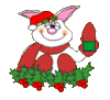 GIF animado (57735) Conejo navidad