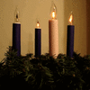 GIF animado (57540) Corona adviento velas