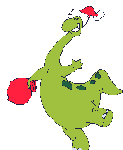 GIF animado (57696) Dinosaurio navidad