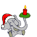 GIF animado (57697) Elefante navidad