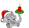 GIF animado (57697) Elefante navidad