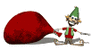 GIF animado (59110) Elfo papa noel