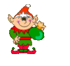 GIF animado (59112) Elfo papa noel
