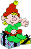 GIF animado (59115) Elfo papa noel