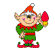 GIF animado (59118) Elfo papa noel