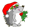 GIF animado (57739) Erizo navidad