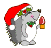 GIF animado (57742) Erizo navidad