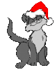 GIF animado (57750) Gato navidad
