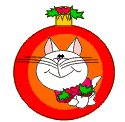 GIF animado (57752) Gato navidad