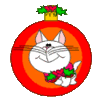 GIF animado (57752) Gato navidad
