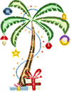 GIF animado (58287) Icono palmera navidena