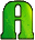 GIF animado (47798) Letra a verde
