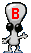 GIF animado (46700) Letra b alien