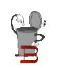 GIF animado (46481) Letra b cubo basura