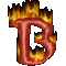 GIF animado (45627) Letra b llamas fuego