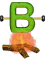 GIF animado (47379) Letra b parrilla