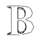GIF animado (47775) Letra b silueta