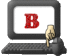 GIF animado (45198) Letra b teclado