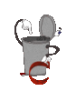 GIF animado (46482) Letra c cubo basura