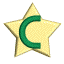 GIF animado (46661) Letra c estrella