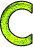 GIF animado (47838) Letra c modernista