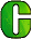 GIF animado (47800) Letra c verde