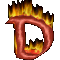 GIF animado (45629) Letra d llamas fuego