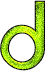 GIF animado (47839) Letra d modernista