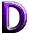 GIF animado (48150) Letra d verde morada