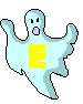 GIF animado (45575) Letra e fantasmas