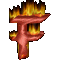 GIF animado (45631) Letra f llamas fuego