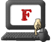 GIF animado (45202) Letra f teclado