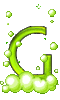 GIF animado (48089) Letra g burbujas