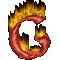 GIF animado (45632) Letra g llamas fuego