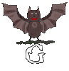 GIF animado (45762) Letra g murcielago