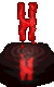 GIF animado (45840) Letra h sangrienta