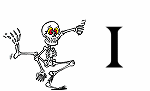 GIF animado (45553) Letra i esqueleto