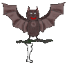 GIF animado (45764) Letra i murcielago