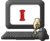 GIF animado (45205) Letra i teclado