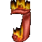 GIF animado (45635) Letra j llamas fuego